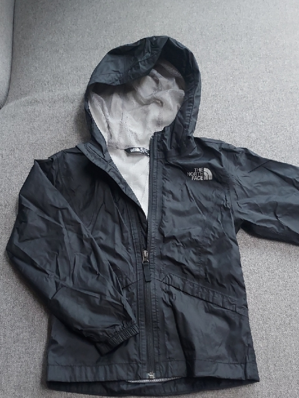 The North Face Kids' Black Hooded Rain Jacket